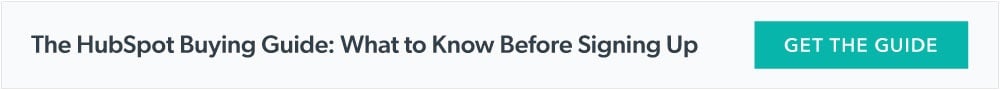 CTA to download the HubSpot Buying Guide